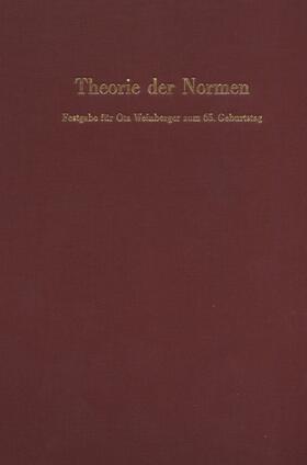 Krawietz / Schelsky / Winkler | Theorie der Normen | Buch | 978-3-428-05589-0 | sack.de
