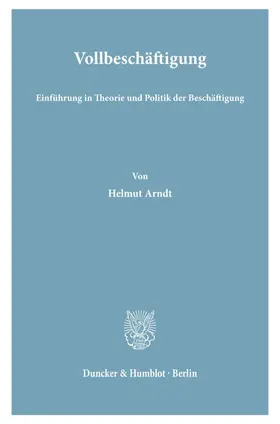 Arndt |  Vollbeschäftigung. | Buch |  Sack Fachmedien