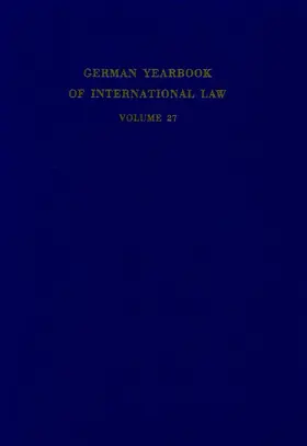 Delbrück / Hofmann / Zimmermann |  German Yearbook of International Law - Jahrbuch für Internationales Recht. | Buch |  Sack Fachmedien
