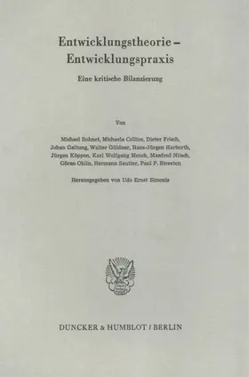 Simonis |  Entwicklungstheorie - Entwicklungspraxis. | Buch |  Sack Fachmedien