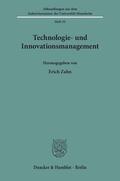 Zahn |  Technologie- und Innovationsmanagement. | Buch |  Sack Fachmedien