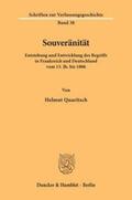 Quaritsch |  Souveränität. | Buch |  Sack Fachmedien