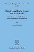 Vormbaum |  Der strafrechtliche Schutz des Strafurteils. | Buch |  Sack Fachmedien
