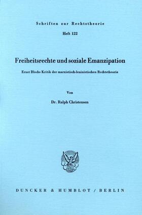 Christensen |  Freiheitsrechte und soziale Emanzipation | Buch |  Sack Fachmedien