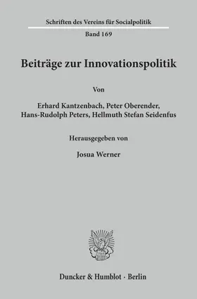 Werner |  Beiträge zur Innovationspolitik. | Buch |  Sack Fachmedien