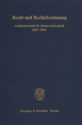 Just / Wollenschläger / Eggers |  Recht und Rechtsbesinnung. | Buch |  Sack Fachmedien