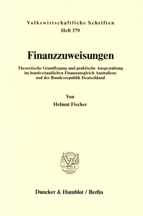 Fischer |  Finanzzuweisungen. | Buch |  Sack Fachmedien