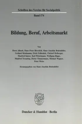Bodenhöfer |  Bildung, Beruf, Arbeitsmarkt. | Buch |  Sack Fachmedien