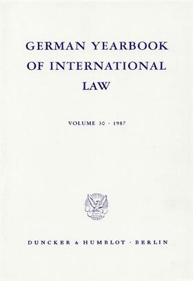 Zimmermann / Delbrück / Hofmann | German Yearbook of International Law / Jahrbuch für Internationales Recht. | Buch | 978-3-428-06482-3 | sack.de