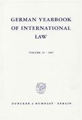 Zimmermann / Delbrück / Hofmann |  German Yearbook of International Law / Jahrbuch für Internationales Recht. | Buch |  Sack Fachmedien