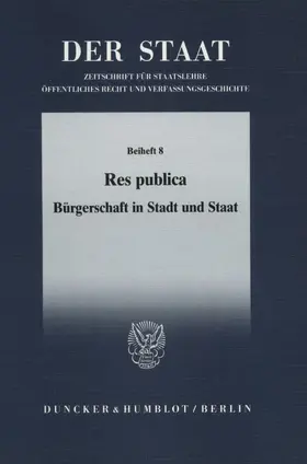 / |  Res publica. | Buch |  Sack Fachmedien