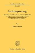 Bauer |  Marktabgrenzung. | Buch |  Sack Fachmedien