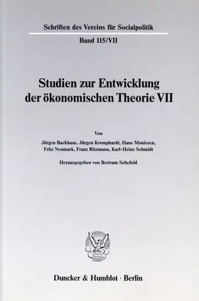 Schefold |  Probleme der Konjunkturtheorie im ausgehenden 19. Jahrhundert. | Buch |  Sack Fachmedien
