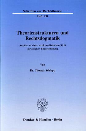 Schlapp | Theorienstrukturen und Rechtsdogmatik. | Buch | 978-3-428-06650-6 | sack.de