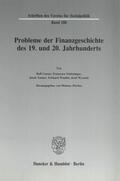 Petzina |  Probleme der Finanzgeschichte des 19. und 20. Jahrhunderts | Buch |  Sack Fachmedien