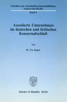 Jasper |  Assoziierte Unternehmen im deutschen und britischen Konzernabschluß | Buch |  Sack Fachmedien