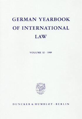 Delbrück / Hofmann / Zimmermann | German Yearbook of International Law / Jahrbuch für Internationales Recht. | Buch | 978-3-428-06826-5 | sack.de