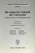Bouillon / Radnitzky |  Die ungewisse Zukunft der Universität. | Buch |  Sack Fachmedien