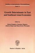 Koppers / Dingens / Klaas |  Growth Determinants in East and Southeast Asian Economies. | Buch |  Sack Fachmedien