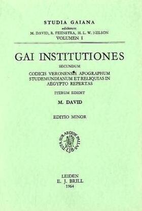 David |  Gai Institutiones. Secundum. | Buch |  Sack Fachmedien