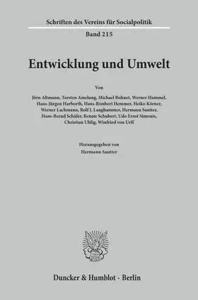 Sautter |  Entwicklung und Umwelt. | Buch |  Sack Fachmedien