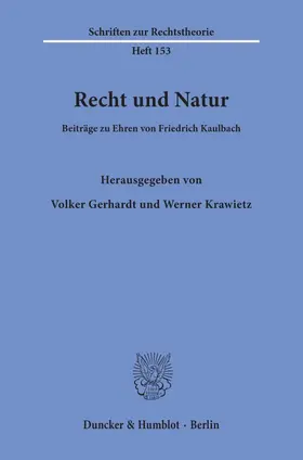 Gerhardt / Krawietz |  Recht und Natur. | Buch |  Sack Fachmedien