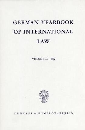 Delbrück / Hofmann / Zimmermann | German Yearbook of International Law / Jahrbuch für Internationales Recht. | Buch | 978-3-428-07613-0 | sack.de