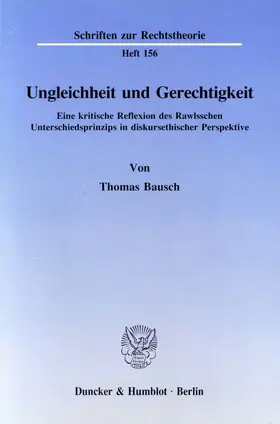 Bausch |  Ungleichheit und Gerechtigkeit. | Buch |  Sack Fachmedien