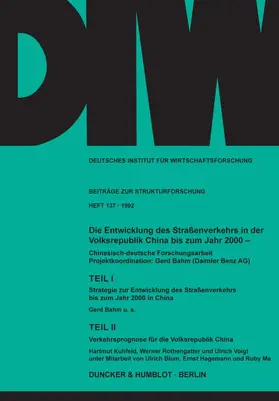 / |  Die Entwicklung des Straßenverkehrs in der Volksrepublik China bis zum Jahr 2000. | Buch |  Sack Fachmedien