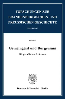 Sösemann |  Gemeingeist und Bürgersinn. | Buch |  Sack Fachmedien