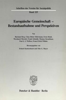 Kantzenbach / Mayer | Europäische Gemeinschaft - Bestandsaufnahme und Perspektiven. | Buch | 978-3-428-07860-8 | sack.de