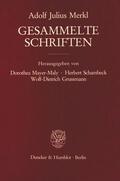 Merkl / Mayer-Maly / Schambeck |  Gesammelte Schriften. | Buch |  Sack Fachmedien
