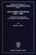 Kalm |  Das preußische Heroldsamt (1855 - 1920). | Buch |  Sack Fachmedien