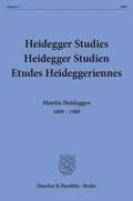 Emad / Herrmann / Maly |  Martin Heidegger 1889 - 1989. Commemorative Issue. | Buch |  Sack Fachmedien