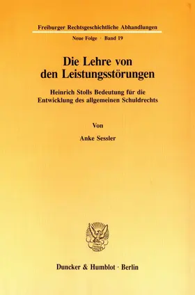 Sessler |  Die Lehre von den Leistungsstörungen. | Buch |  Sack Fachmedien