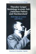 Bachmann |  Theodor Geiger. | Buch |  Sack Fachmedien