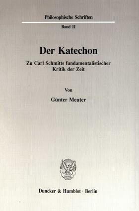 Meuter |  Der Katechon | Buch |  Sack Fachmedien