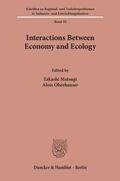 Matsugi / Oberhauser |  Interactions Between Economy and Ecology. | Buch |  Sack Fachmedien