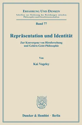 Vogeley | Repräsentation und Identität. | Buch | 978-3-428-08294-0 | www.sack.de