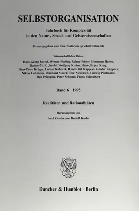 Ziemke / Kaehr | Selbstorganisation 6 | Buch | 978-3-428-08453-1 | www.sack.de