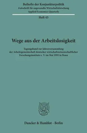 / |  Wege aus der Arbeitslosigkeit. | Buch |  Sack Fachmedien