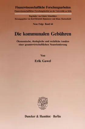 Gawel |  Die kommunalen Gebühren. | Buch |  Sack Fachmedien