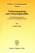 Grothe |  Verfassungsgebung und Verfassungskonflikt. | Buch |  Sack Fachmedien