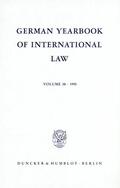 Delbrück / Hofmann / Zimmermann |  Jahrbuch für Internationales Recht XXXVIII/1995 | Buch |  Sack Fachmedien