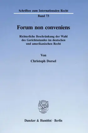Dorsel |  Forum non conveniens. | Buch |  Sack Fachmedien