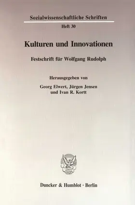 Elwert / Jensen / Kortt |  Kulturen und Innovationen. | Buch |  Sack Fachmedien