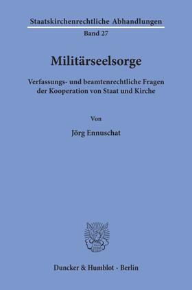 Ennuschat | Militärseelsorge. | Buch | 978-3-428-08657-3 | sack.de