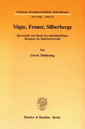 Tubbesing |  Vögte, Froner, Silberberge. | Buch |  Sack Fachmedien
