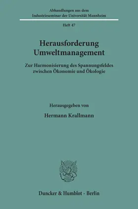 Krallmann |  Herausforderung Umweltmanagement. | Buch |  Sack Fachmedien