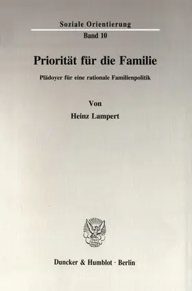 Lampert |  Priorität für die Familie. | Buch |  Sack Fachmedien